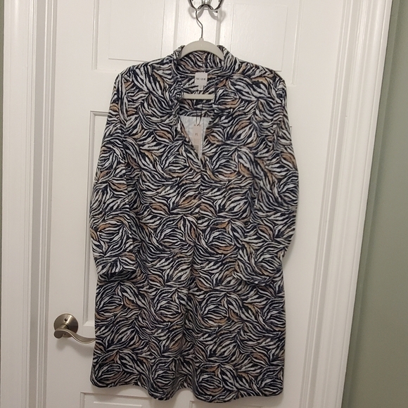 NWT NIC+ZOE Forest Fern Knit Dress Size PL, Retail $178, Business Casual - Picture 8 of 14